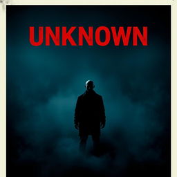 Movie poster featuring the title 'Unknown' in bold, dramatic font at the top