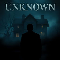 A suspense movie poster featuring the title 'Unknown' at the top in bold, ominous font