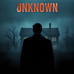 A suspense movie poster featuring the title 'Unknown' at the top in bold, ominous font