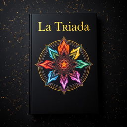 A captivating book cover for a fantasy novel titled "La Triada"