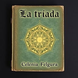 An ancient book cover featuring an old and elegant design