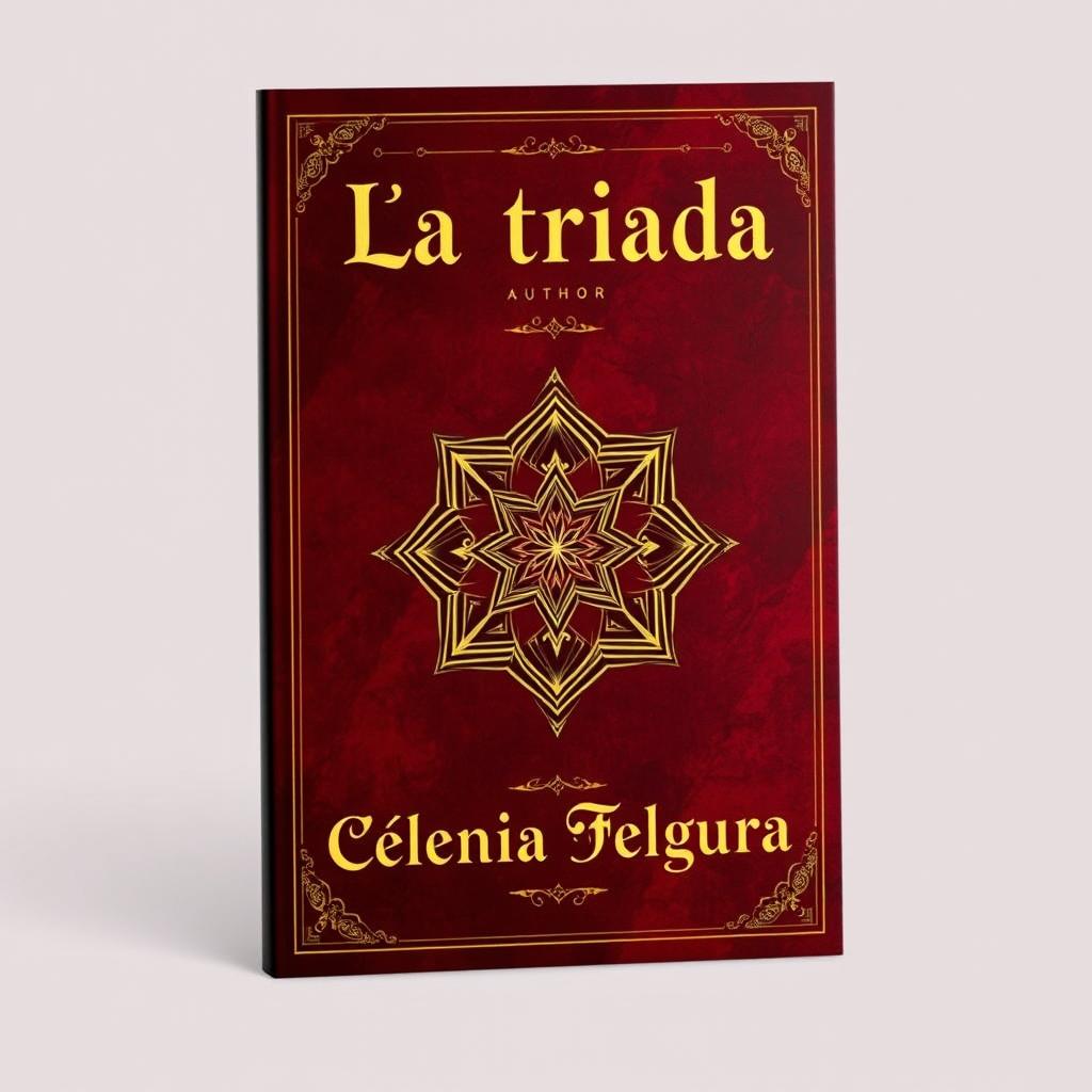 An elegant book cover design featuring a rich, sophisticated layout