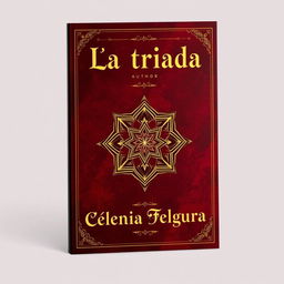 An elegant book cover design featuring a rich, sophisticated layout