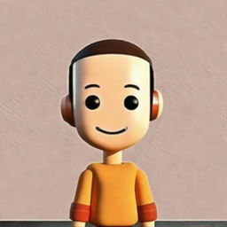 A friendly and approachable AI avatar with warm colors, a welcoming smile, and an open posture.