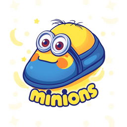 A charming and eye-catching logo design inspired by Minions, featuring playful sleep footwear elements