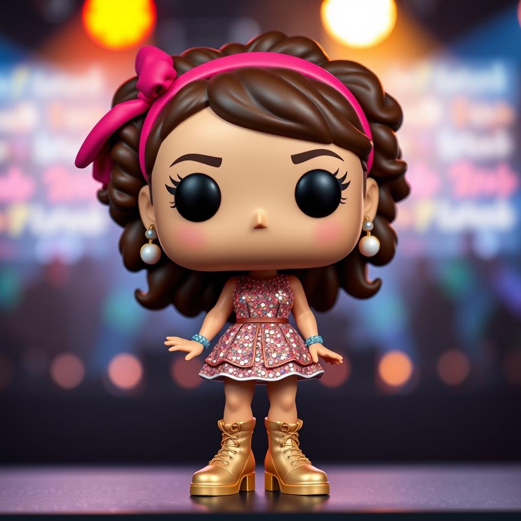 A captivating Funko Pop-style figure inspired by the popular girl band, the Spice Girls