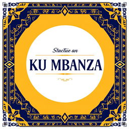 A beautifully designed cover page for the statute of an association named 'KU MBANZA'