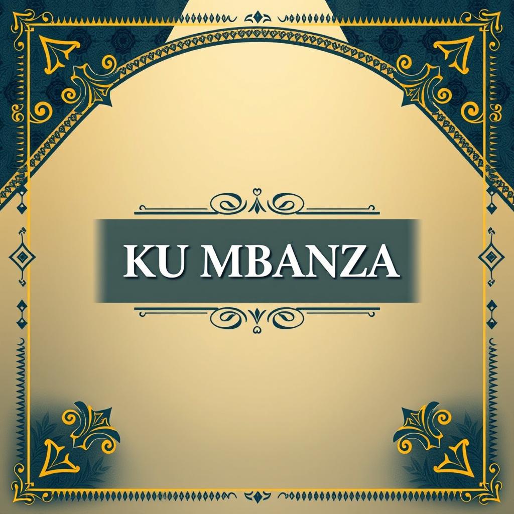 A beautifully designed cover page for the statute of an association named 'KU MBANZA'