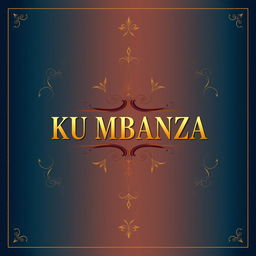 A stunning and elegant cover design for the association named 'KU MBANZA'