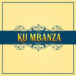 A stunning and elegant cover design for the association named 'KU MBANZA'