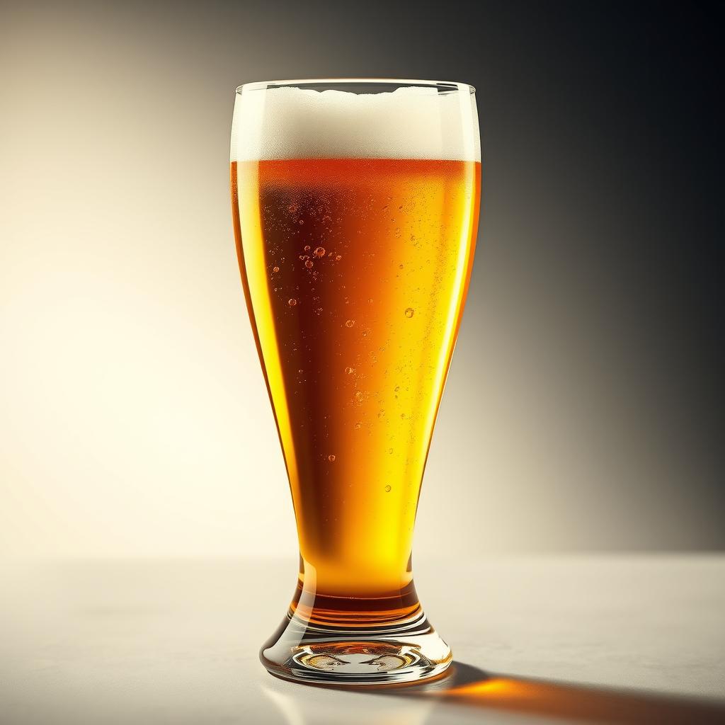 A creative and artistic depiction of a beer glass shaped like a vagina, crafted with realistic detailing to highlight the contours and textures