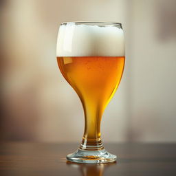 A creative and artistic depiction of a beer glass shaped like a vagina, crafted with realistic detailing to highlight the contours and textures