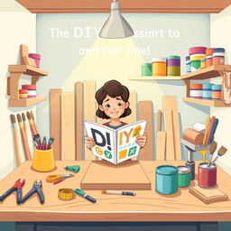 An inviting and engaging illustration tailored for DIY beginners, showcasing the excitement of starting a DIY project