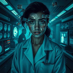 A visually striking movie poster for the psychological thriller film featuring Dr