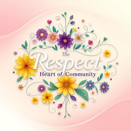 An eye-catching and beautiful poster featuring an inspiring message about respect