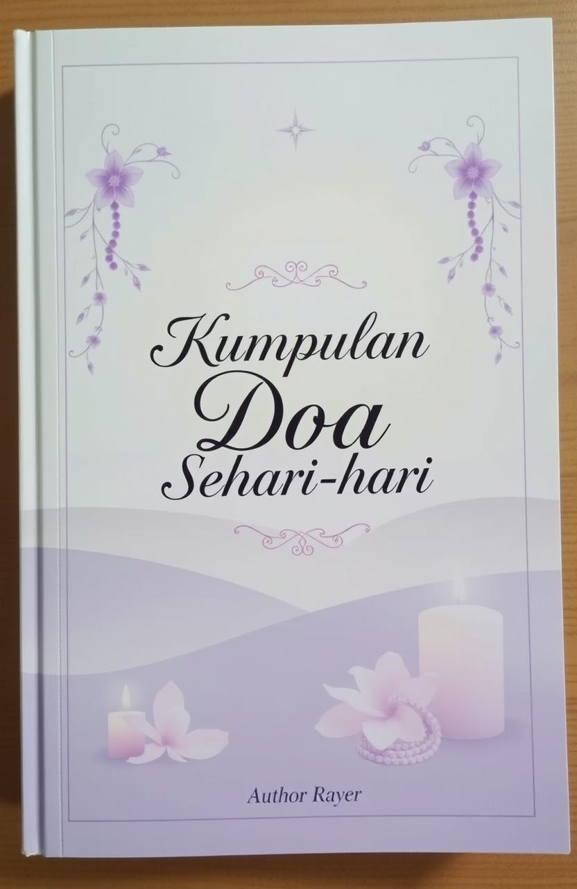 An elegantly designed book cover for a book titled 'Kumpulan Doa Sehari-hari' (Collection of Daily Prayers)