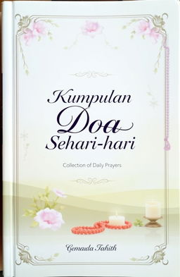 An elegantly designed book cover for a book titled 'Kumpulan Doa Sehari-hari' (Collection of Daily Prayers)