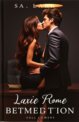 A romantic book cover depicting two people kissing from a profile view