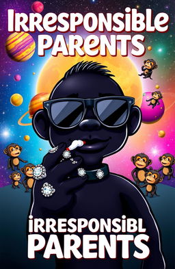 A vibrant music album cover titled 'Irresponsible Parents'