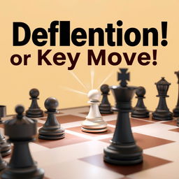 A 3D perspective chessboard with key pieces highlighted in a corner