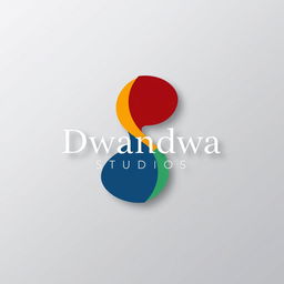 A unique and creative logo design for 'Dwandwa Studios' that embodies the concept of 'duality,' as the name suggests