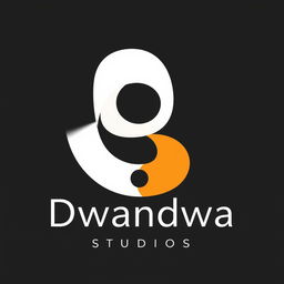 A unique and creative logo design for 'Dwandwa Studios' that embodies the concept of 'duality,' as the name suggests