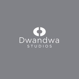 A unique and minimalistic logo design for 'Dwandwa Studios' that embodies the concept of 'duality,' as the name suggests