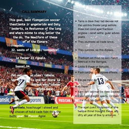 A detailed summary of an important soccer match, featuring lively descriptions of key moments such as goals, pivotal plays, and player performances