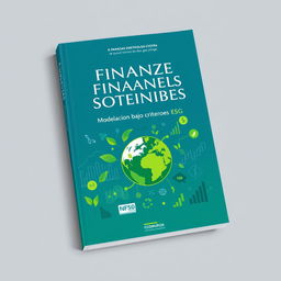 A captivating book cover design for 'Finanzas Sostenibles: Modelación bajo criterios ESG'