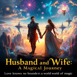 A cinematic movie poster titled "Husband and Wife: A Magical Journey