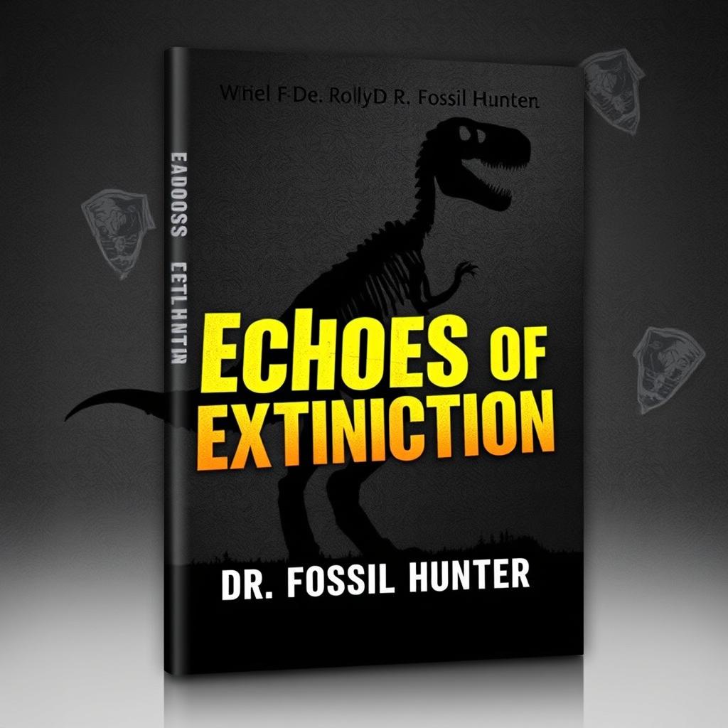 A captivating book cover design for 'Echoes of Extinction' by Dr