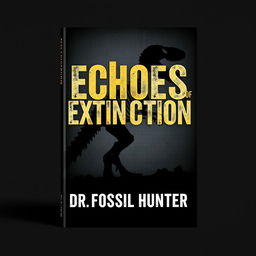 A captivating book cover design for 'Echoes of Extinction' by Dr