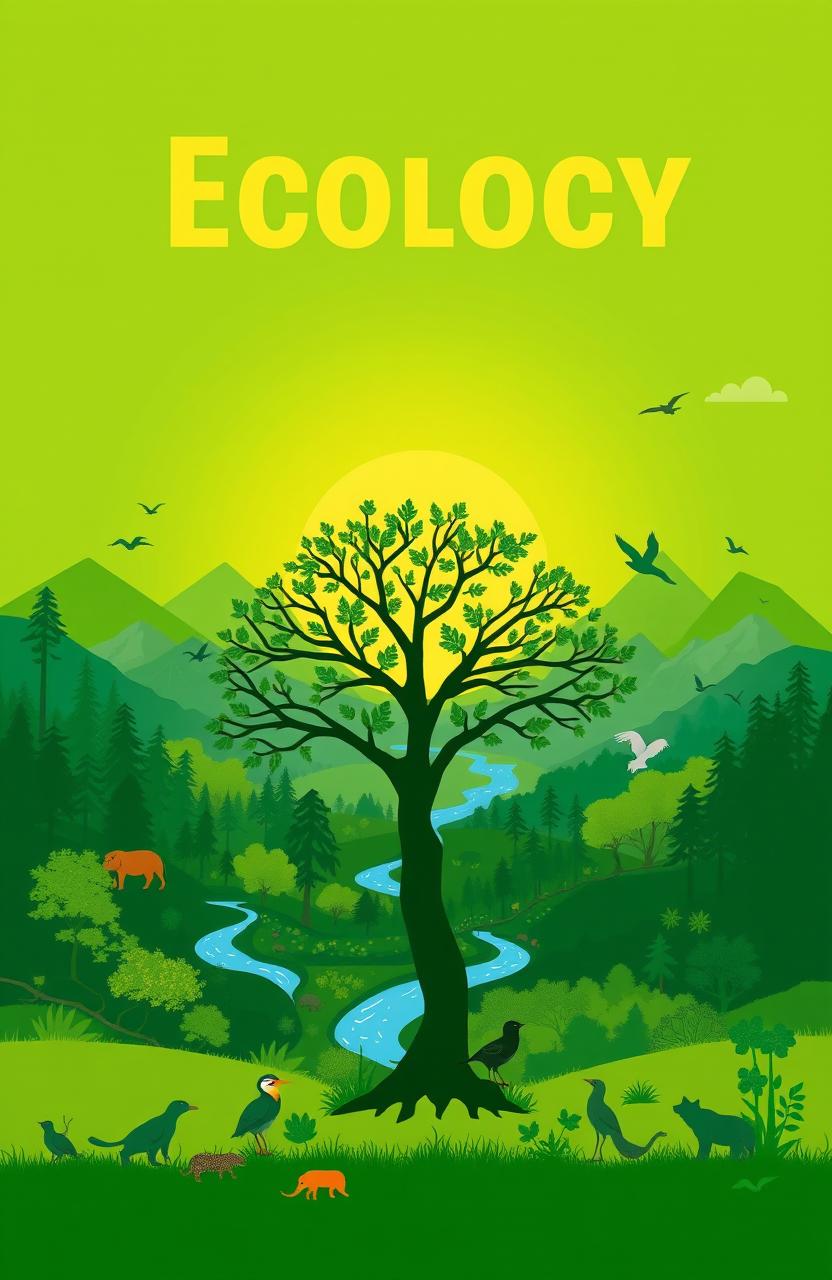 An engaging cover design for a book about ecology