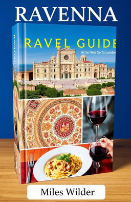 A striking book cover featuring a panoramic view of the Basilica of San Vitale at the top, showcasing its historical significance with detailed architectural elements
