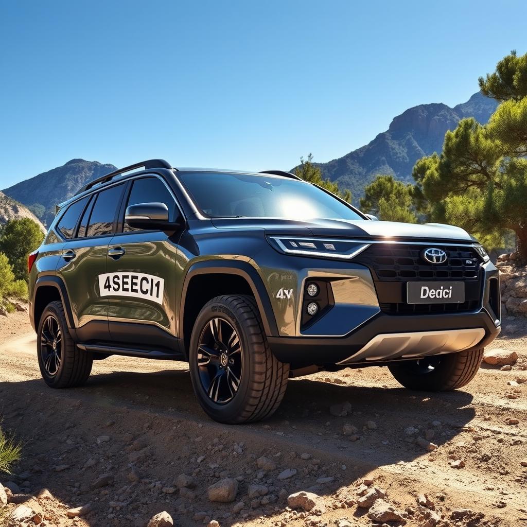 A stunning 4x4 SUV with the brand name 'Deici', showcasing a sleek, modern design with bold lines and a sporty stance