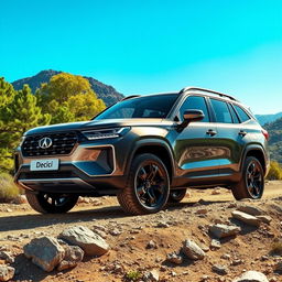 A stunning 4x4 SUV with the brand name 'Deici', showcasing a sleek, modern design with bold lines and a sporty stance