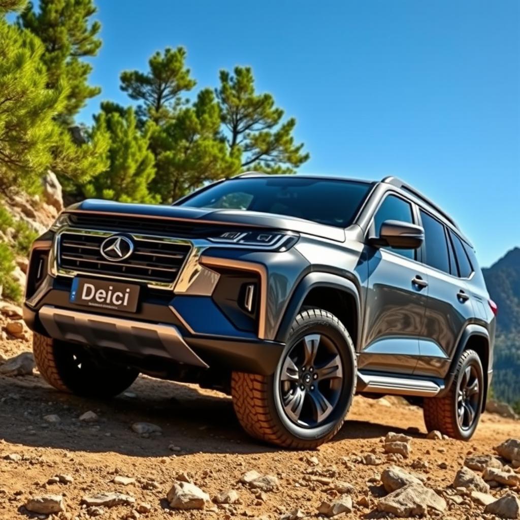 A stunning 4x4 SUV with the brand name 'Deici', showcasing a sleek, modern design with bold lines and a sporty stance