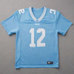 A light blue football jersey