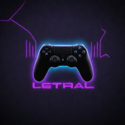 A high-definition gamer-themed wallpaper, featuring an epic, distinctive design as the backdrop, with the bold neon word 'Lethal' strikingly placed in the center.