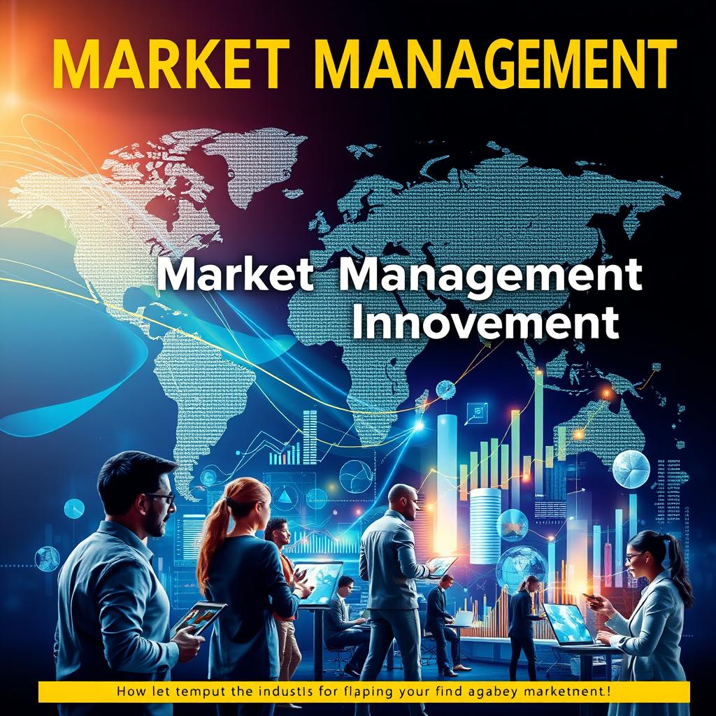 A visually striking cover that conveys themes of market management, innovation, and global markets