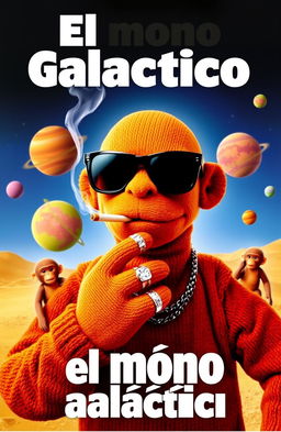 A realistic music album cover featuring a brown puppet wearing black sunglasses