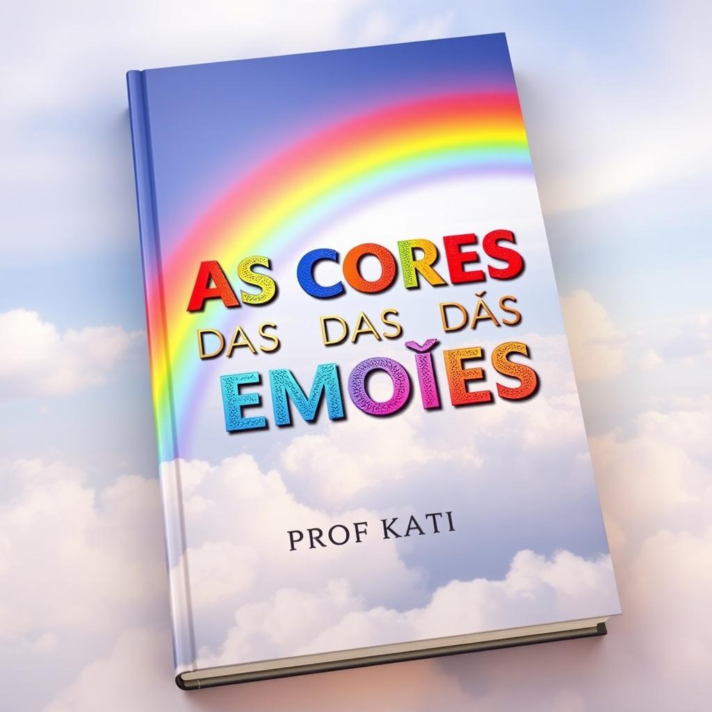 A captivating book cover featuring a vibrant rainbow arching across the sky, symbolizing a spectrum of emotions