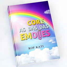 A captivating book cover featuring a vibrant rainbow arching across the sky, symbolizing a spectrum of emotions