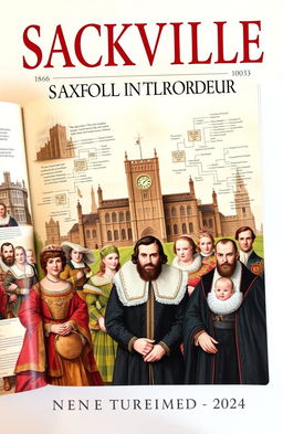 An illustrated historical non-fiction book covering the Sackville family lineage from 1066 to 2024