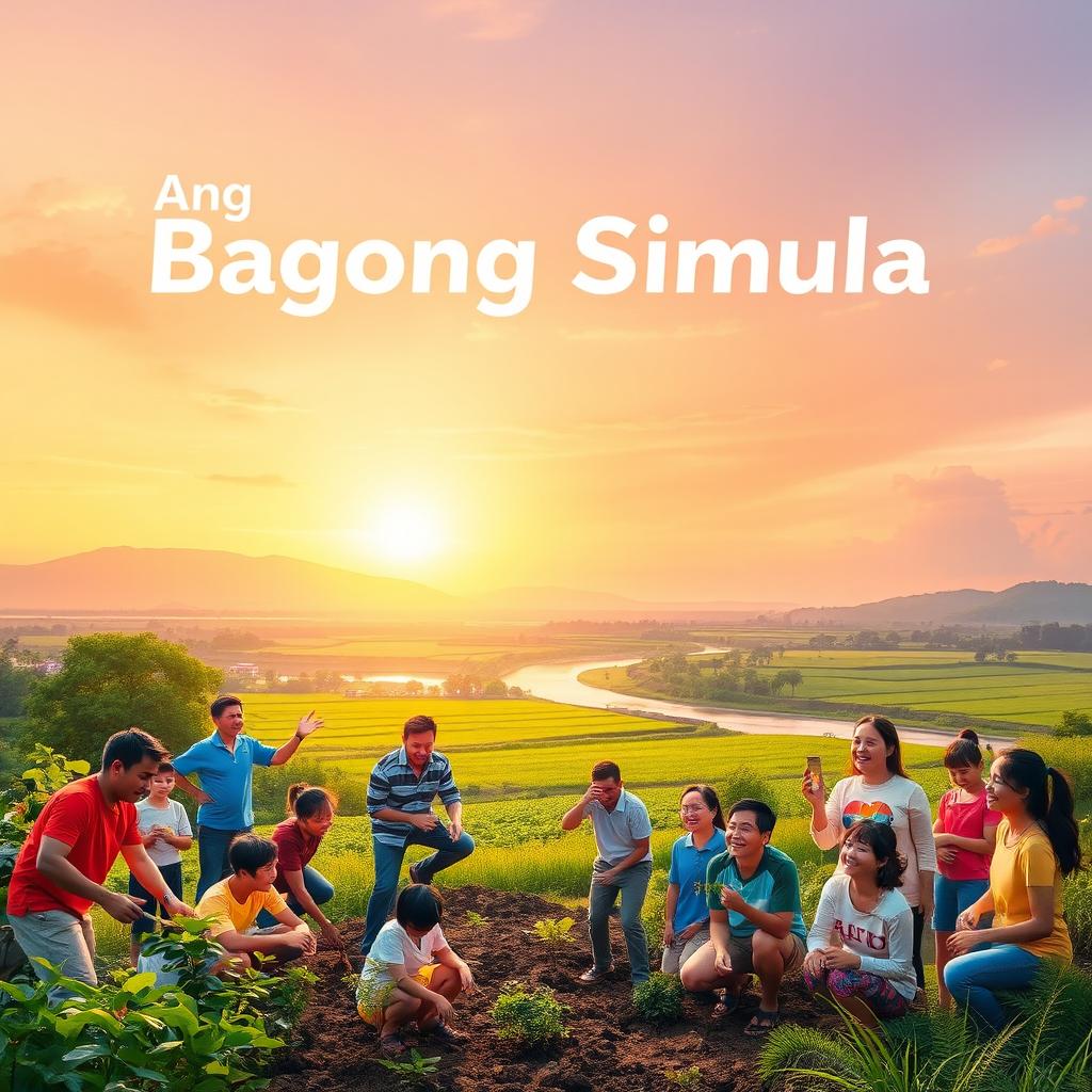 A vibrant and hopeful image representing 'Ang Bagong Simula' (The New Beginning)