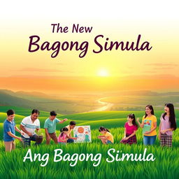 A vibrant and hopeful image representing 'Ang Bagong Simula' (The New Beginning)