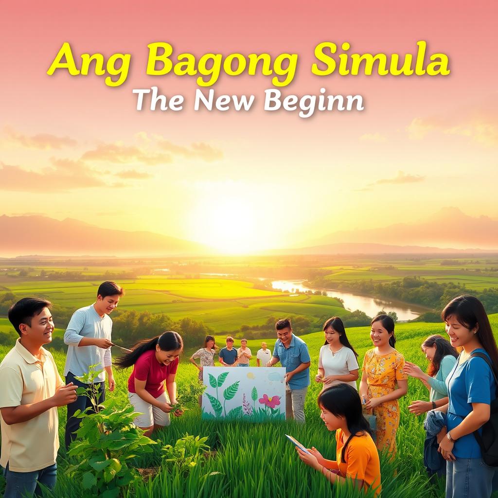 A vibrant and hopeful image representing 'Ang Bagong Simula' (The New Beginning)