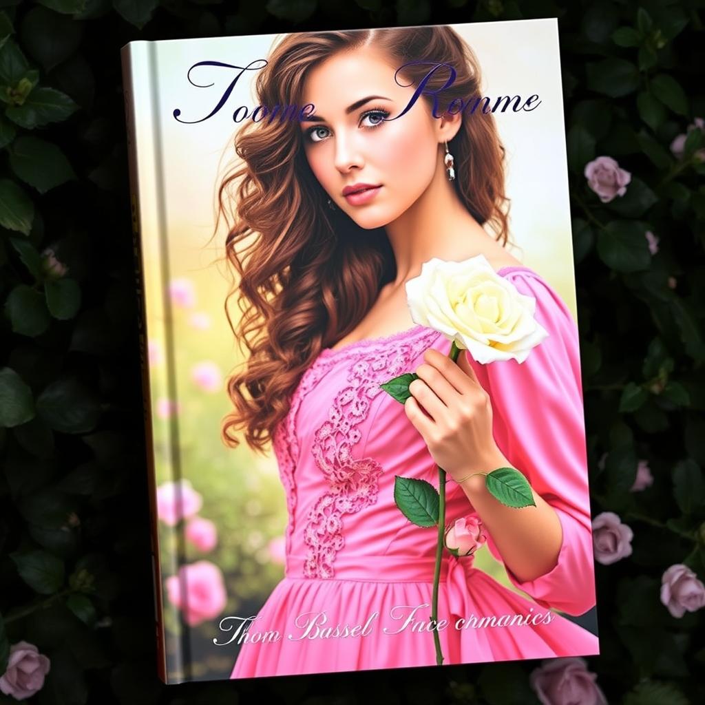 A captivating book cover featuring a woman with long, flowing curly hair and fair skin