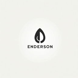 A sleek and modern logo design for the name 'Enderson'