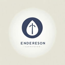 A sleek and modern logo design for the name 'Enderson'